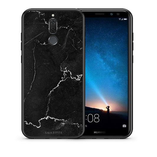Θήκη Huawei Mate 10 Lite Marble Black από τη Smartfits με σχέδιο στο πίσω μέρος και μαύρο περίβλημα | Huawei Mate 10 Lite Marble Black case with colorful back and black bezels