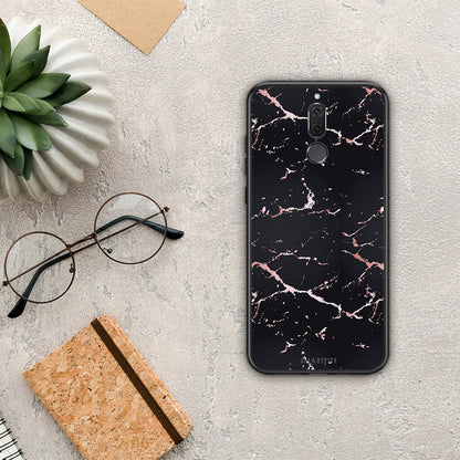 Marble Black Rosegold - Huawei Mate 10 Lite θήκη