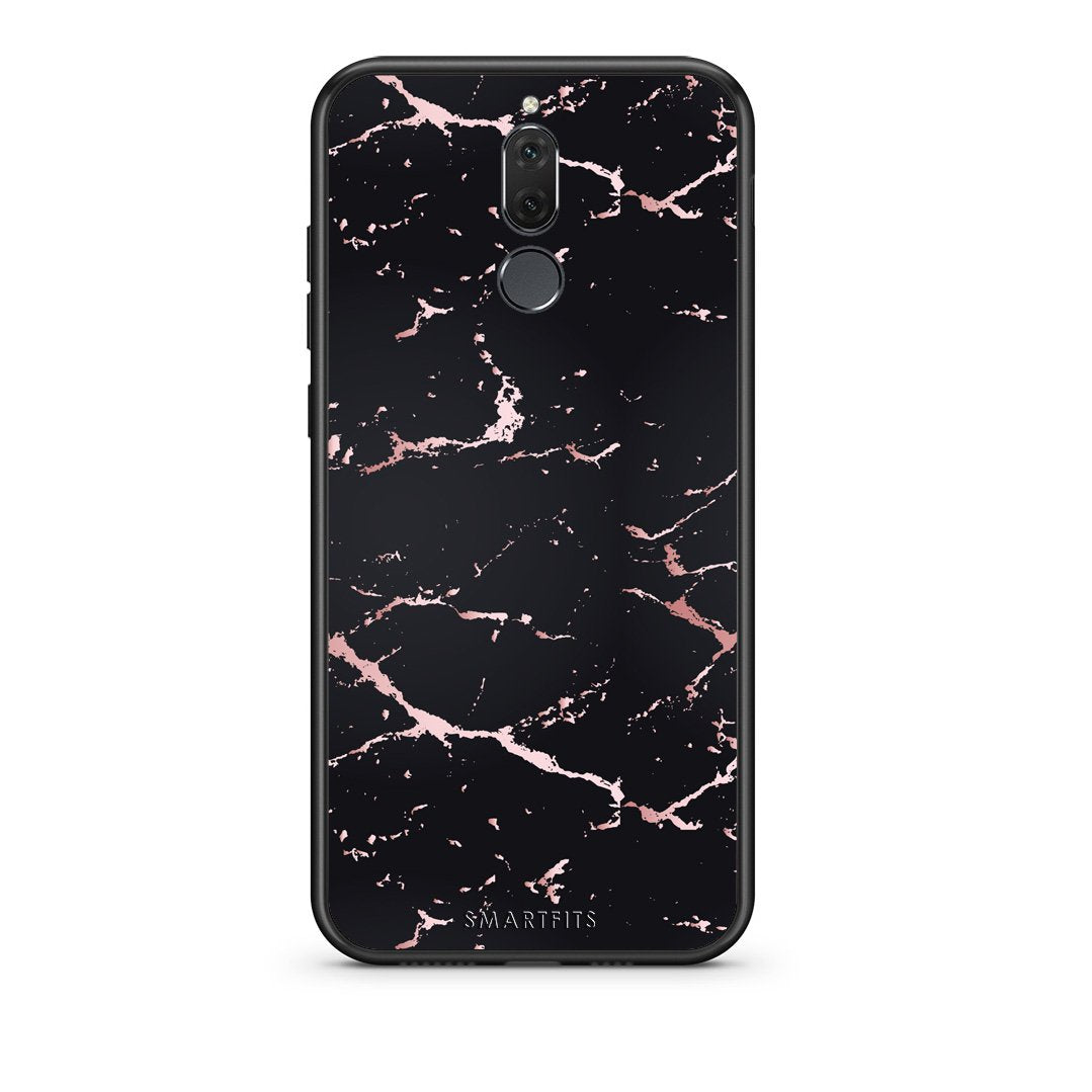 4 - huawei mate 10 lite Black Rosegold Marble case, cover, bumper