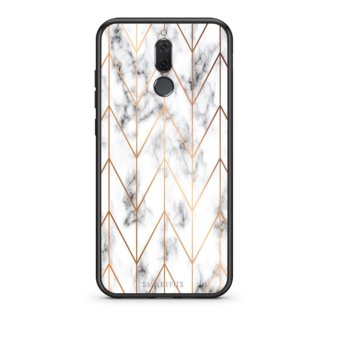 44 - huawei mate 10 lite Gold Geometric Marble case, cover, bumper