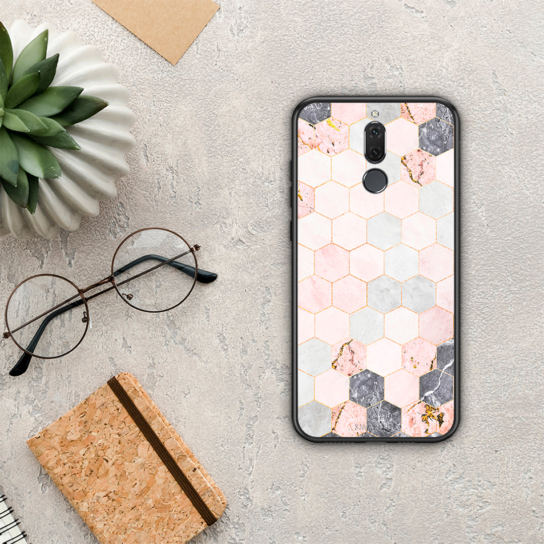 Marble Hexagon Pink - Huawei Mate 10 Lite θήκη