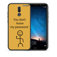 Thumbnail for Θήκη Huawei Mate 10 Lite My Password από τη Smartfits με σχέδιο στο πίσω μέρος και μαύρο περίβλημα | Huawei Mate 10 Lite My Password case with colorful back and black bezels