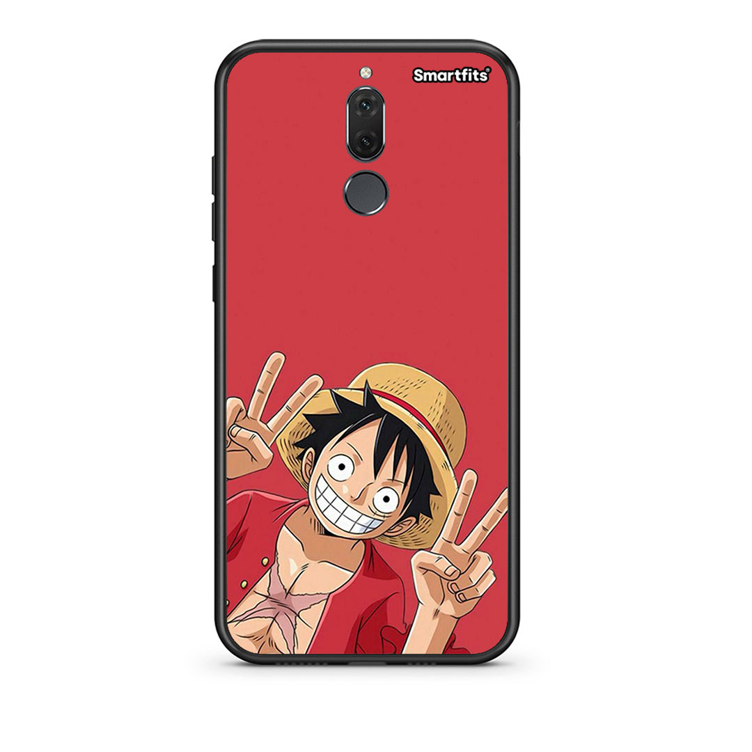 huawei mate 10 lite Pirate Luffy Θήκη από τη Smartfits με σχέδιο στο πίσω μέρος και μαύρο περίβλημα | Smartphone case with colorful back and black bezels by Smartfits