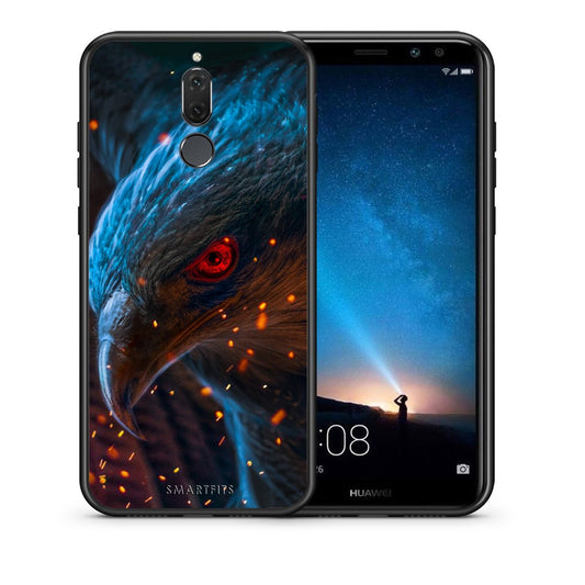 Θήκη Huawei Mate 10 Lite Eagle PopArt από τη Smartfits με σχέδιο στο πίσω μέρος και μαύρο περίβλημα | Huawei Mate 10 Lite Eagle PopArt case with colorful back and black bezels