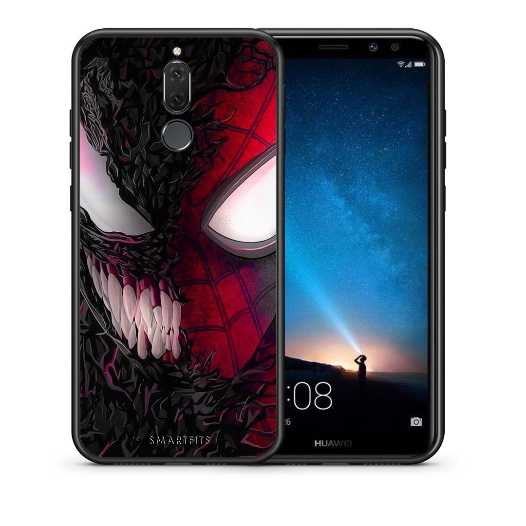 Θήκη Huawei Mate 10 Lite SpiderVenom PopArt από τη Smartfits με σχέδιο στο πίσω μέρος και μαύρο περίβλημα | Huawei Mate 10 Lite SpiderVenom PopArt case with colorful back and black bezels