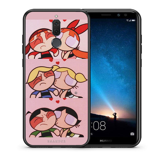 Θήκη Αγίου Βαλεντίνου Huawei Mate 10 Lite Puff Love από τη Smartfits με σχέδιο στο πίσω μέρος και μαύρο περίβλημα | Huawei Mate 10 Lite Puff Love case with colorful back and black bezels