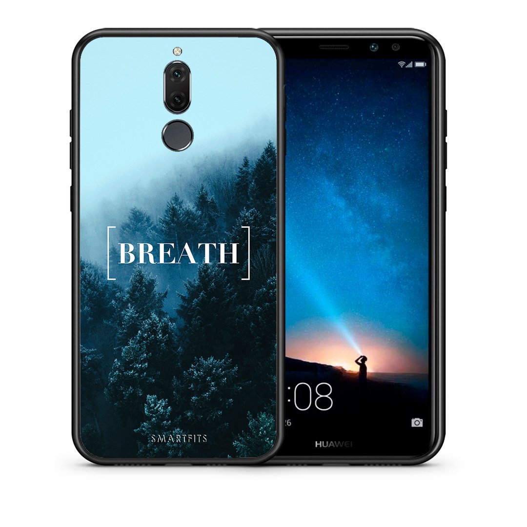 Θήκη Huawei Mate 10 Lite Breath Quote από τη Smartfits με σχέδιο στο πίσω μέρος και μαύρο περίβλημα | Huawei Mate 10 Lite Breath Quote case with colorful back and black bezels