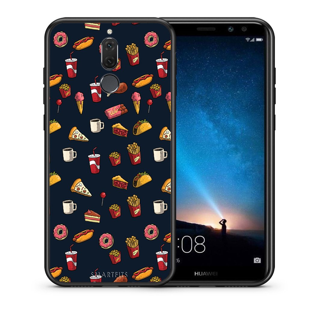Θήκη Huawei Mate 10 Lite Hungry Random από τη Smartfits με σχέδιο στο πίσω μέρος και μαύρο περίβλημα | Huawei Mate 10 Lite Hungry Random case with colorful back and black bezels