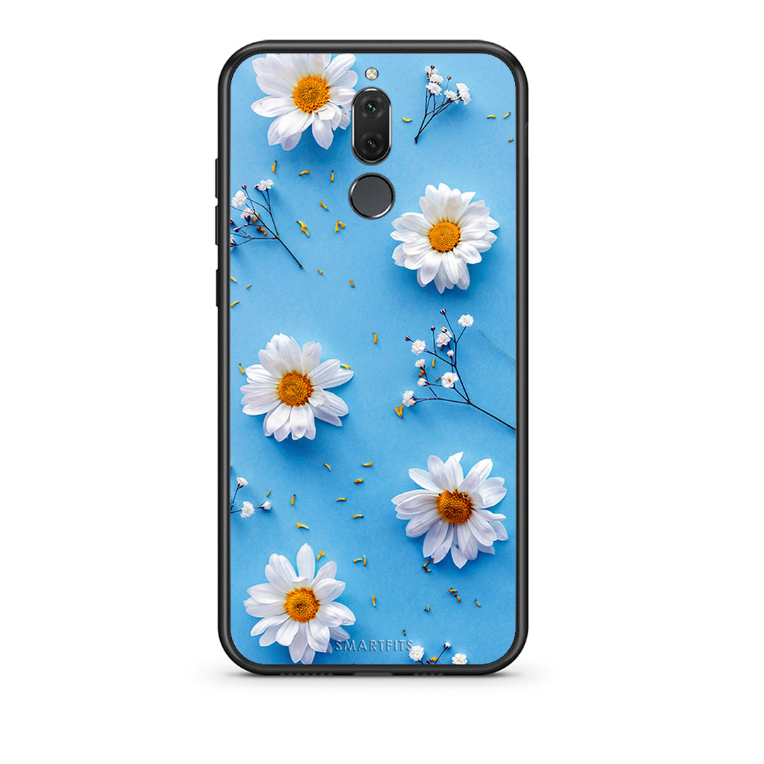 huawei mate 10 lite Real Daisies θήκη από τη Smartfits με σχέδιο στο πίσω μέρος και μαύρο περίβλημα | Smartphone case with colorful back and black bezels by Smartfits