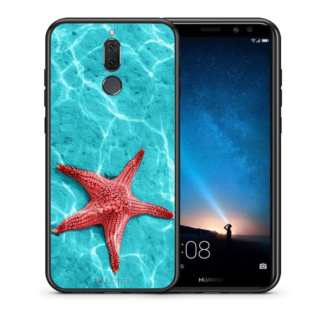 Θήκη Huawei Mate 10 Lite Red Starfish από τη Smartfits με σχέδιο στο πίσω μέρος και μαύρο περίβλημα | Huawei Mate 10 Lite Red Starfish case with colorful back and black bezels