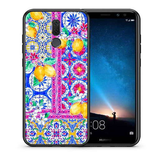 Θήκη Huawei Mate 10 Lite Retro Spring από τη Smartfits με σχέδιο στο πίσω μέρος και μαύρο περίβλημα | Huawei Mate 10 Lite Retro Spring case with colorful back and black bezels