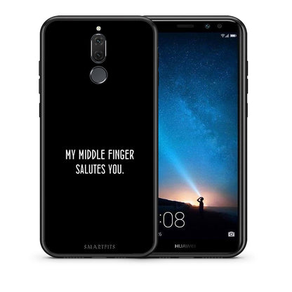 Θήκη Huawei Mate 10 Lite Salute από τη Smartfits με σχέδιο στο πίσω μέρος και μαύρο περίβλημα | Huawei Mate 10 Lite Salute case with colorful back and black bezels