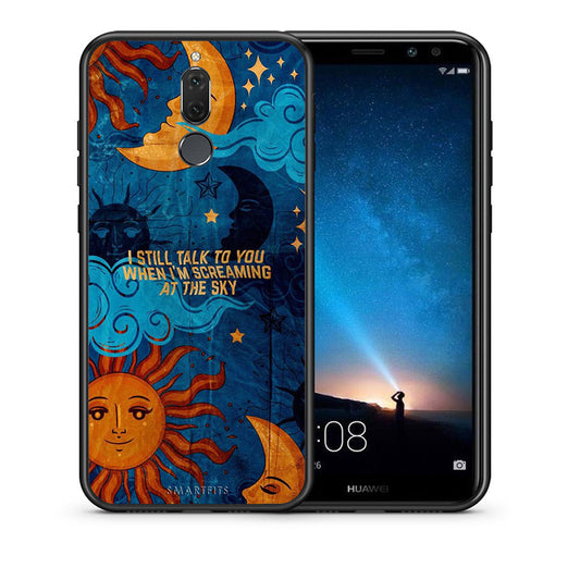 Θήκη Huawei Mate 10 Lite Screaming Sky από τη Smartfits με σχέδιο στο πίσω μέρος και μαύρο περίβλημα | Huawei Mate 10 Lite Screaming Sky case with colorful back and black bezels