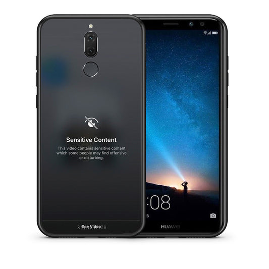 Θήκη Huawei Mate 10 Lite Sensitive Content από τη Smartfits με σχέδιο στο πίσω μέρος και μαύρο περίβλημα | Huawei Mate 10 Lite Sensitive Content case with colorful back and black bezels