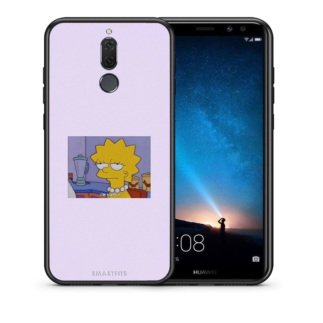 Θήκη Huawei Mate 10 Lite So Happy από τη Smartfits με σχέδιο στο πίσω μέρος και μαύρο περίβλημα | Huawei Mate 10 Lite So Happy case with colorful back and black bezels