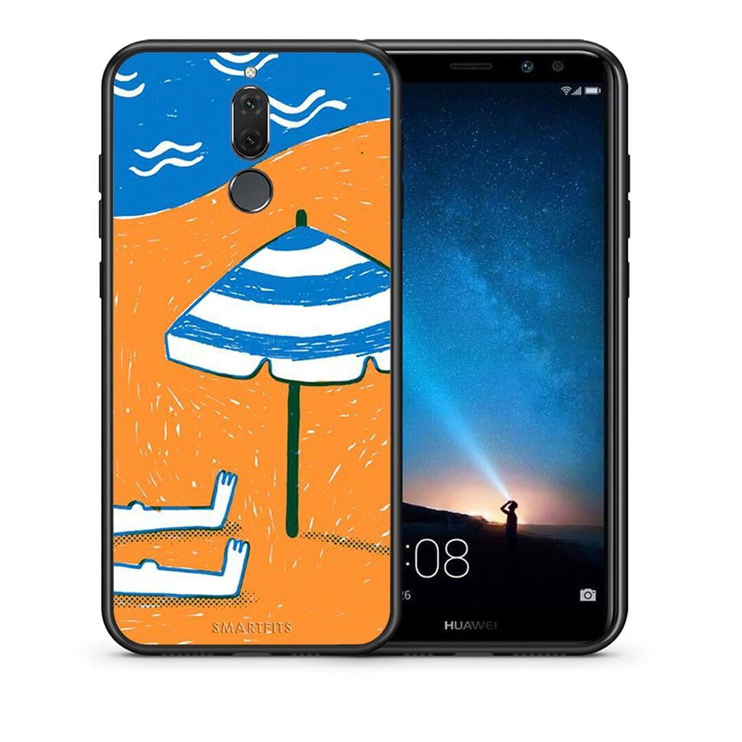 Θήκη Huawei Mate 10 Lite Summering από τη Smartfits με σχέδιο στο πίσω μέρος και μαύρο περίβλημα | Huawei Mate 10 Lite Summering case with colorful back and black bezels