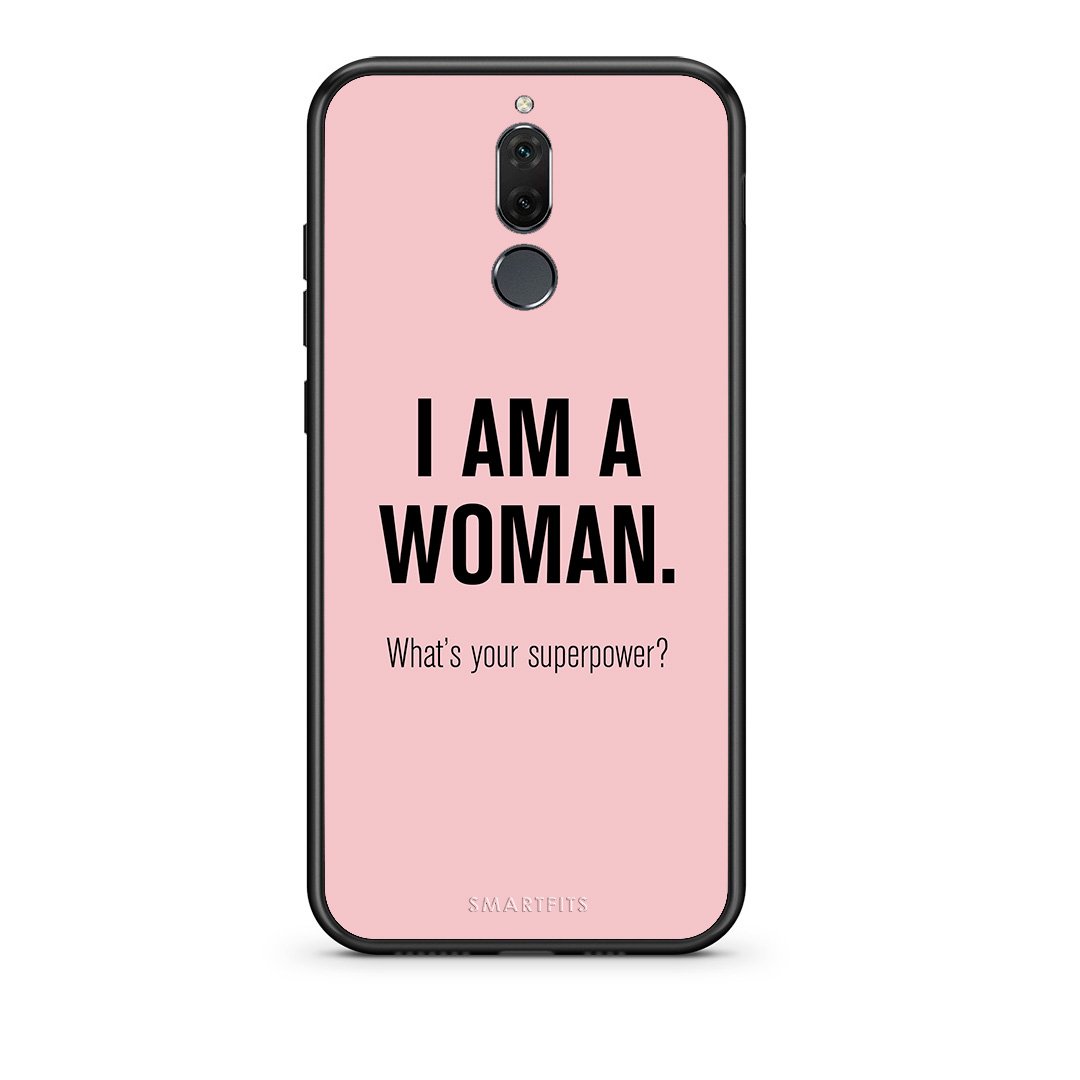 huawei mate 10 lite Superpower Woman θήκη από τη Smartfits με σχέδιο στο πίσω μέρος και μαύρο περίβλημα | Smartphone case with colorful back and black bezels by Smartfits
