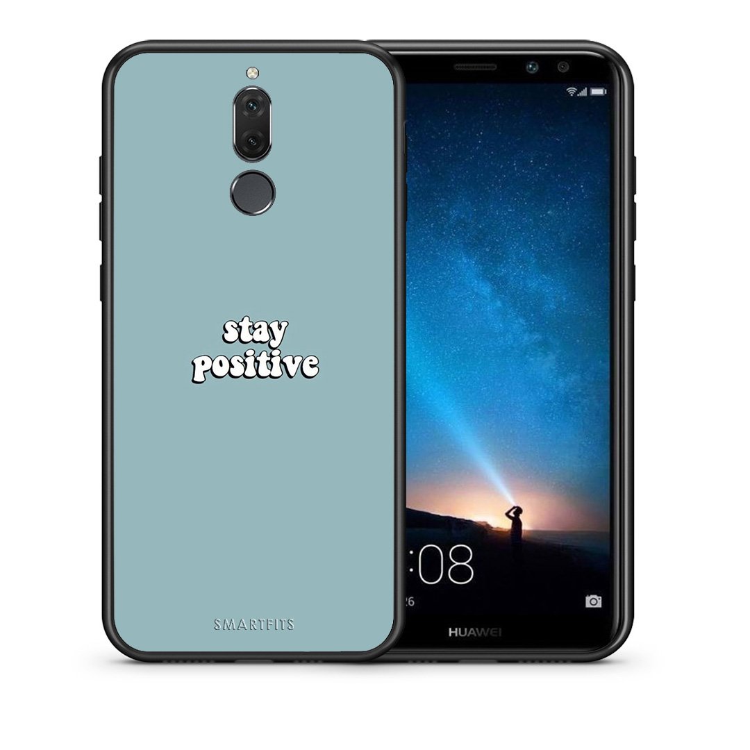 Θήκη Huawei Mate 10 Lite Positive Text από τη Smartfits με σχέδιο στο πίσω μέρος και μαύρο περίβλημα | Huawei Mate 10 Lite Positive Text case with colorful back and black bezels