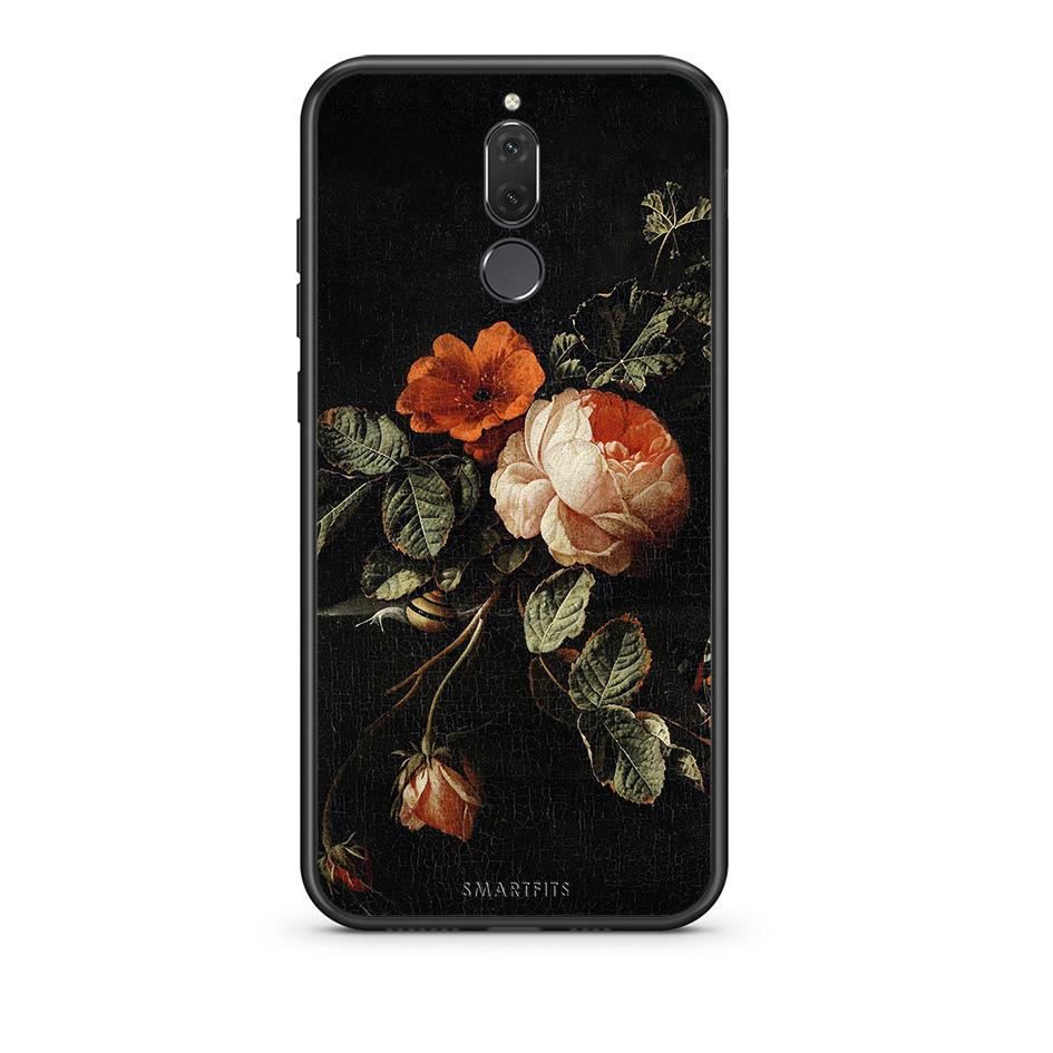 huawei mate 10 lite Vintage Roses θήκη από τη Smartfits με σχέδιο στο πίσω μέρος και μαύρο περίβλημα | Smartphone case with colorful back and black bezels by Smartfits