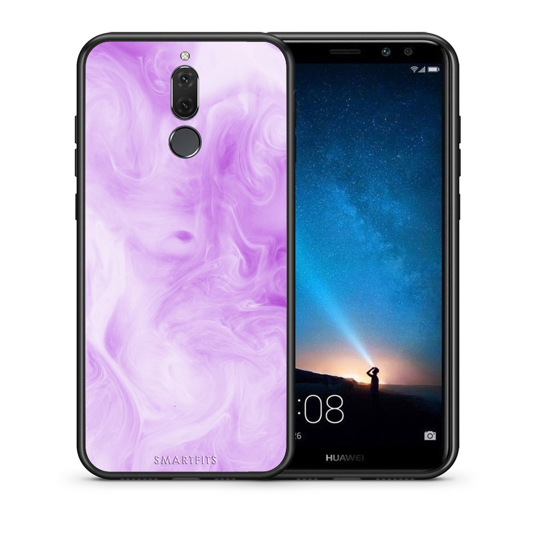 Θήκη Huawei Mate 10 Lite Lavender Watercolor από τη Smartfits με σχέδιο στο πίσω μέρος και μαύρο περίβλημα | Huawei Mate 10 Lite Lavender Watercolor case with colorful back and black bezels