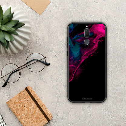 Watercolor Pink Black - Huawei Mate 10 Lite θήκη