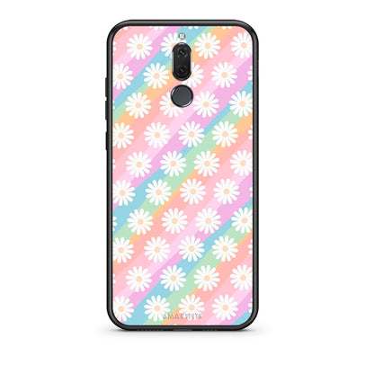 huawei mate 10 lite White Daisies θήκη από τη Smartfits με σχέδιο στο πίσω μέρος και μαύρο περίβλημα | Smartphone case with colorful back and black bezels by Smartfits