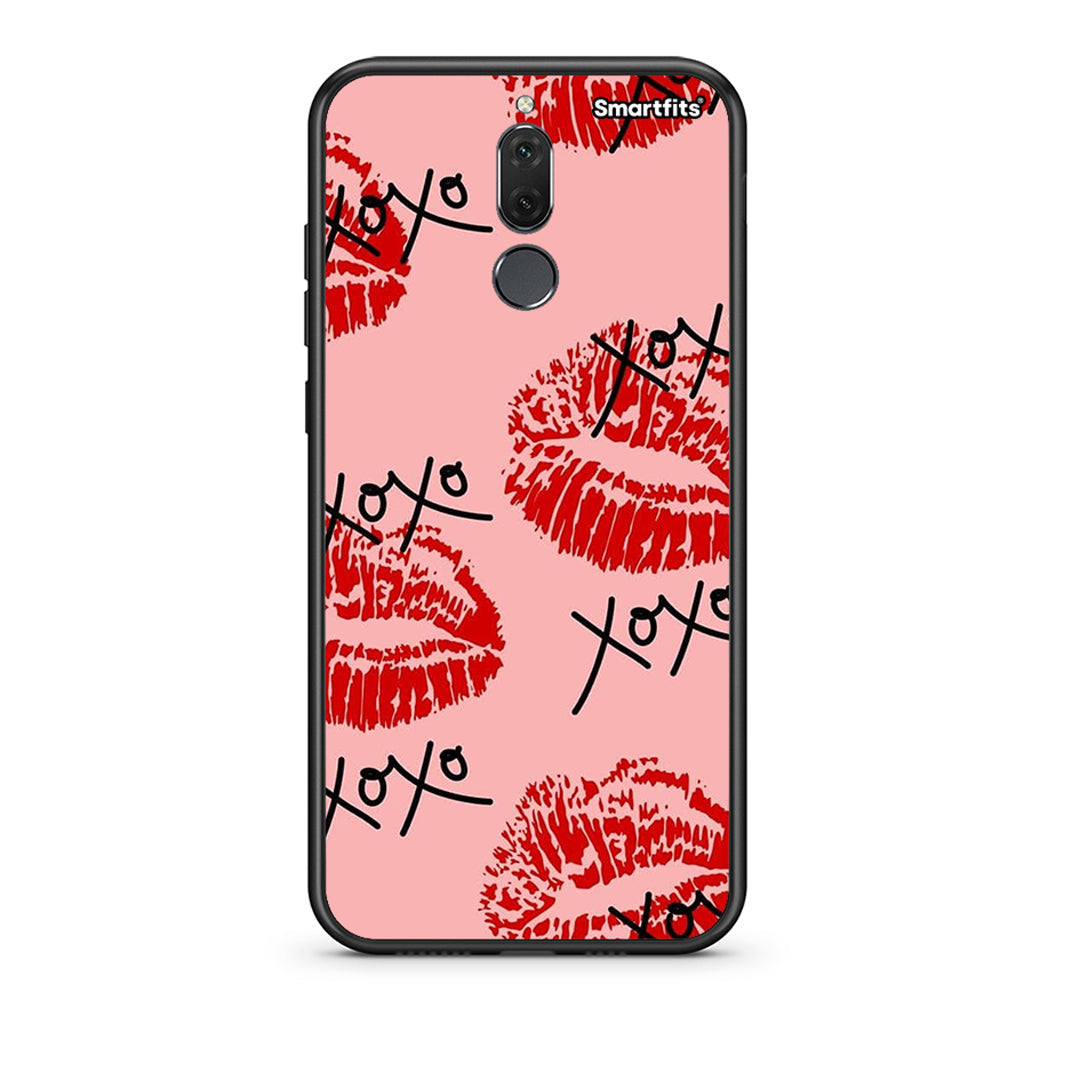 huawei mate 10 lite XOXO Lips θήκη από τη Smartfits με σχέδιο στο πίσω μέρος και μαύρο περίβλημα | Smartphone case with colorful back and black bezels by Smartfits