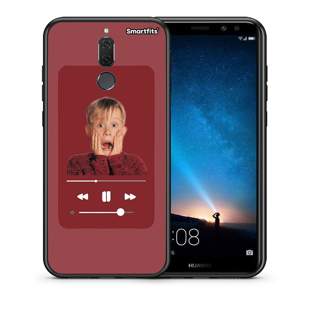 Θήκη Huawei Mate 10 Lite Xmas Alone Music από τη Smartfits με σχέδιο στο πίσω μέρος και μαύρο περίβλημα | Huawei Mate 10 Lite Xmas Alone Music case with colorful back and black bezels