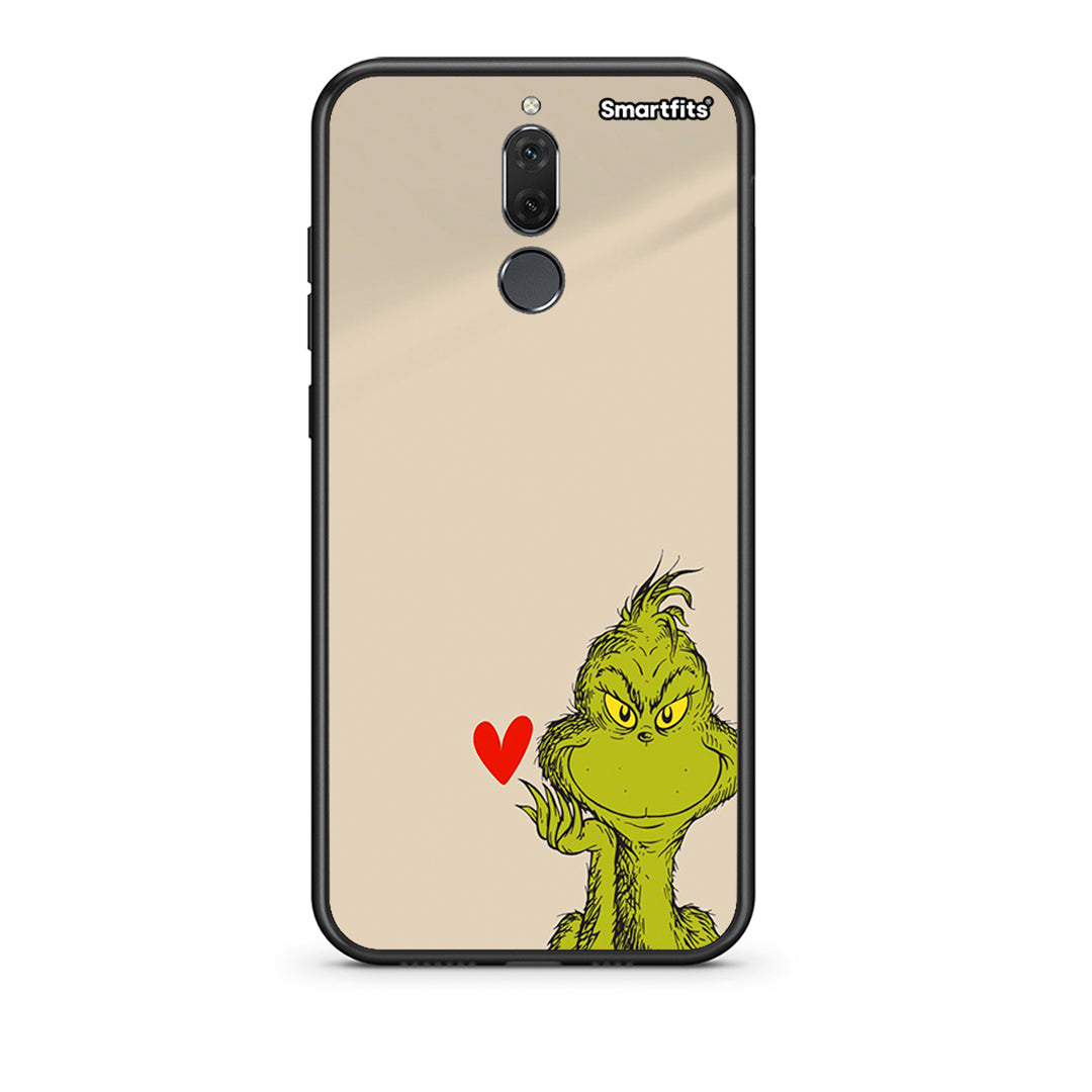 huawei mate 10 lite Xmas Grinch θήκη από τη Smartfits με σχέδιο στο πίσω μέρος και μαύρο περίβλημα | Smartphone case with colorful back and black bezels by Smartfits