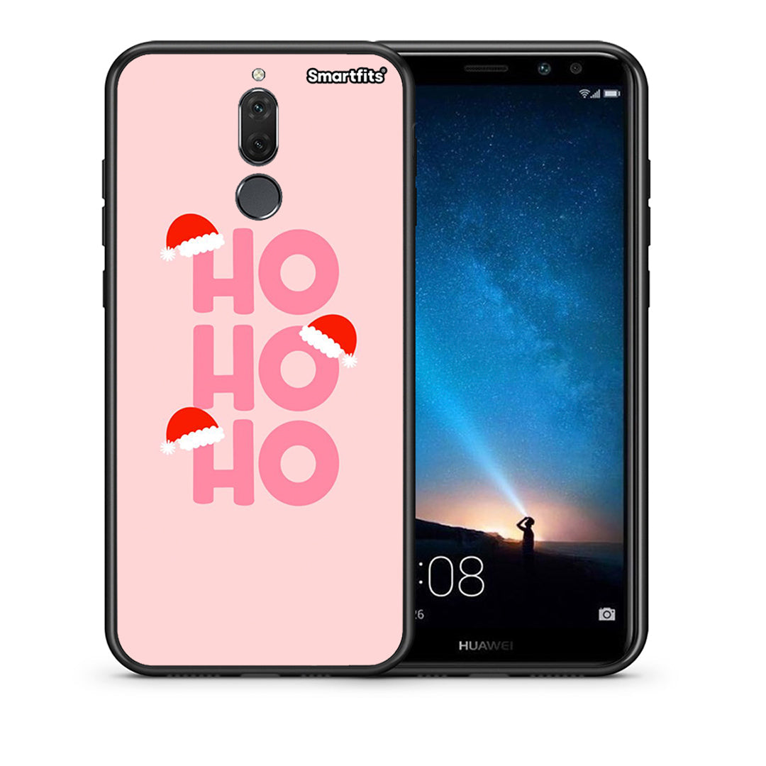 Θήκη Huawei Mate 10 Lite Xmas Ho Ho Ho από τη Smartfits με σχέδιο στο πίσω μέρος και μαύρο περίβλημα | Huawei Mate 10 Lite Xmas Ho Ho Ho case with colorful back and black bezels