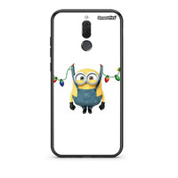 Thumbnail for huawei mate 10 lite Xmas Minion Lights θήκη από τη Smartfits με σχέδιο στο πίσω μέρος και μαύρο περίβλημα | Smartphone case with colorful back and black bezels by Smartfits