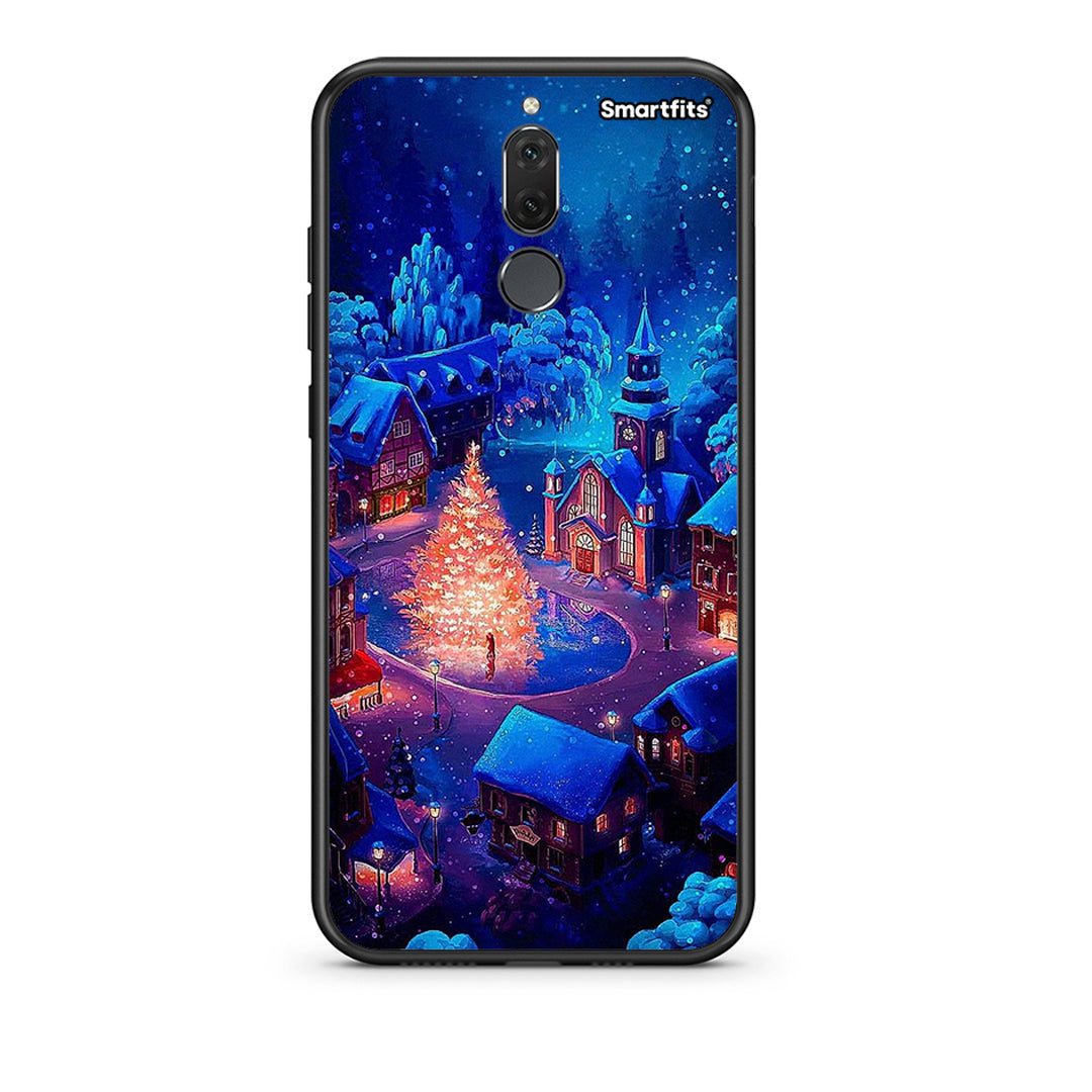 huawei mate 10 lite Xmas Village θήκη από τη Smartfits με σχέδιο στο πίσω μέρος και μαύρο περίβλημα | Smartphone case with colorful back and black bezels by Smartfits