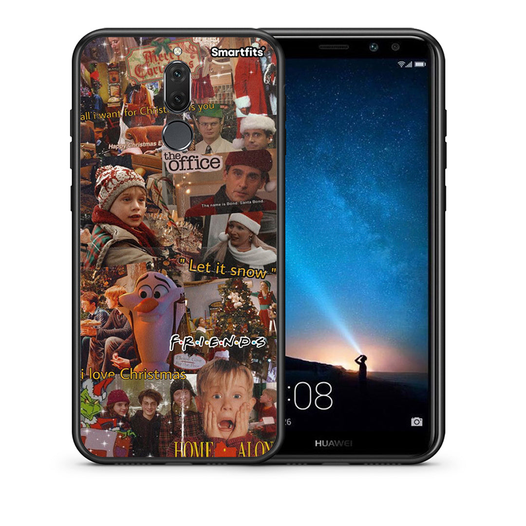 Θήκη Huawei Mate 10 Lite Xmas Wishes από τη Smartfits με σχέδιο στο πίσω μέρος και μαύρο περίβλημα | Huawei Mate 10 Lite Xmas Wishes case with colorful back and black bezels