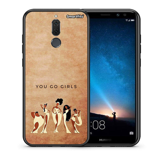 Θήκη Huawei Mate 10 Lite You Go Girl από τη Smartfits με σχέδιο στο πίσω μέρος και μαύρο περίβλημα | Huawei Mate 10 Lite You Go Girl case with colorful back and black bezels