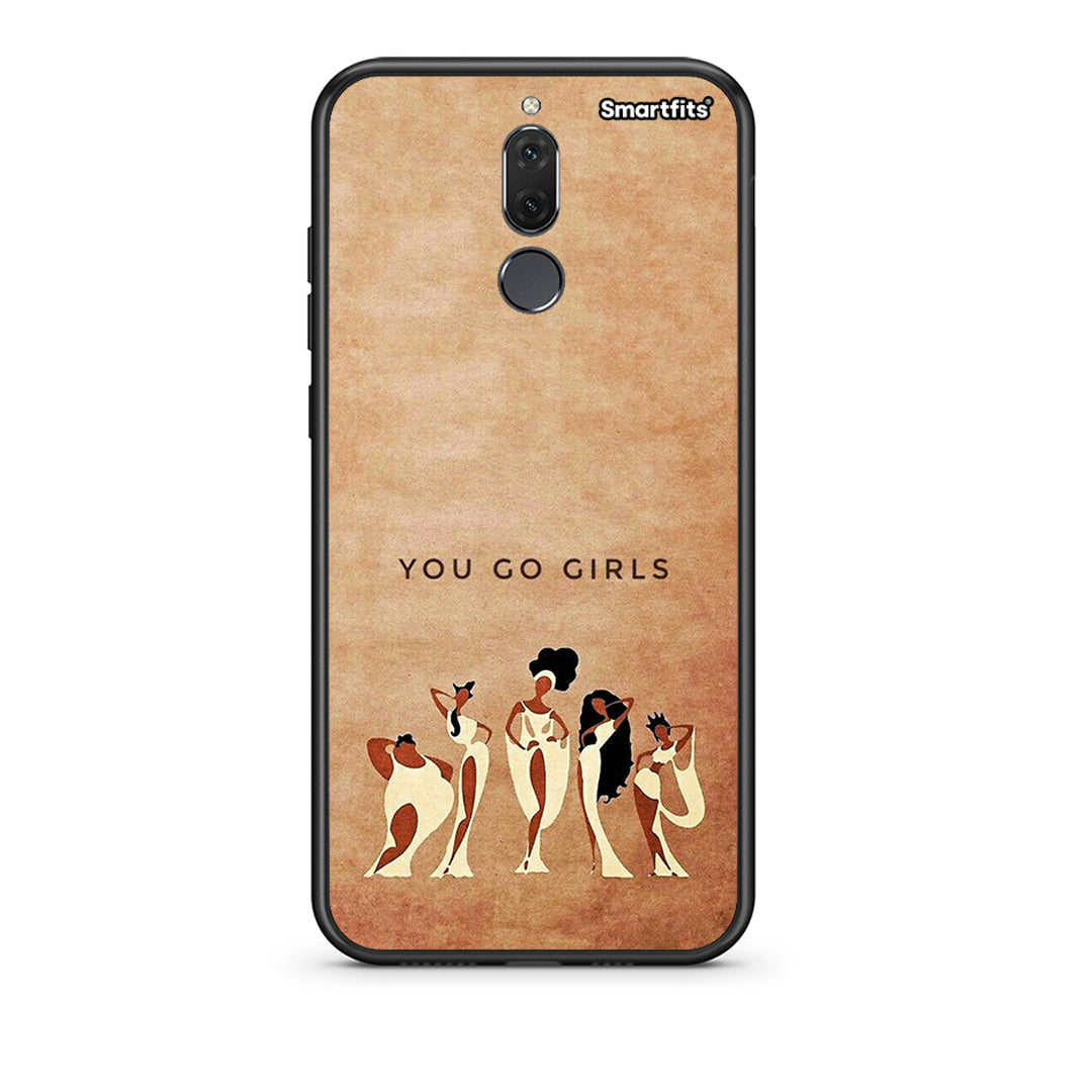 huawei mate 10 lite You Go Girl θήκη από τη Smartfits με σχέδιο στο πίσω μέρος και μαύρο περίβλημα | Smartphone case with colorful back and black bezels by Smartfits