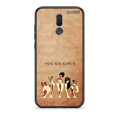 huawei mate 10 lite You Go Girl θήκη από τη Smartfits με σχέδιο στο πίσω μέρος και μαύρο περίβλημα | Smartphone case with colorful back and black bezels by Smartfits