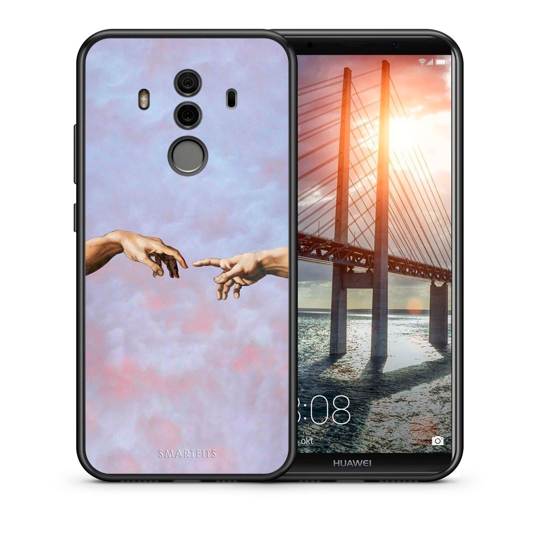 Θήκη Huawei Mate 10 Pro Adam Hand από τη Smartfits με σχέδιο στο πίσω μέρος και μαύρο περίβλημα | Huawei Mate 10 Pro Adam Hand case with colorful back and black bezels