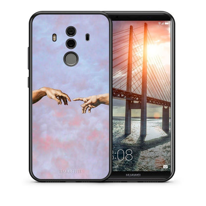 Θήκη Huawei Mate 10 Pro Adam Hand από τη Smartfits με σχέδιο στο πίσω μέρος και μαύρο περίβλημα | Huawei Mate 10 Pro Adam Hand case with colorful back and black bezels