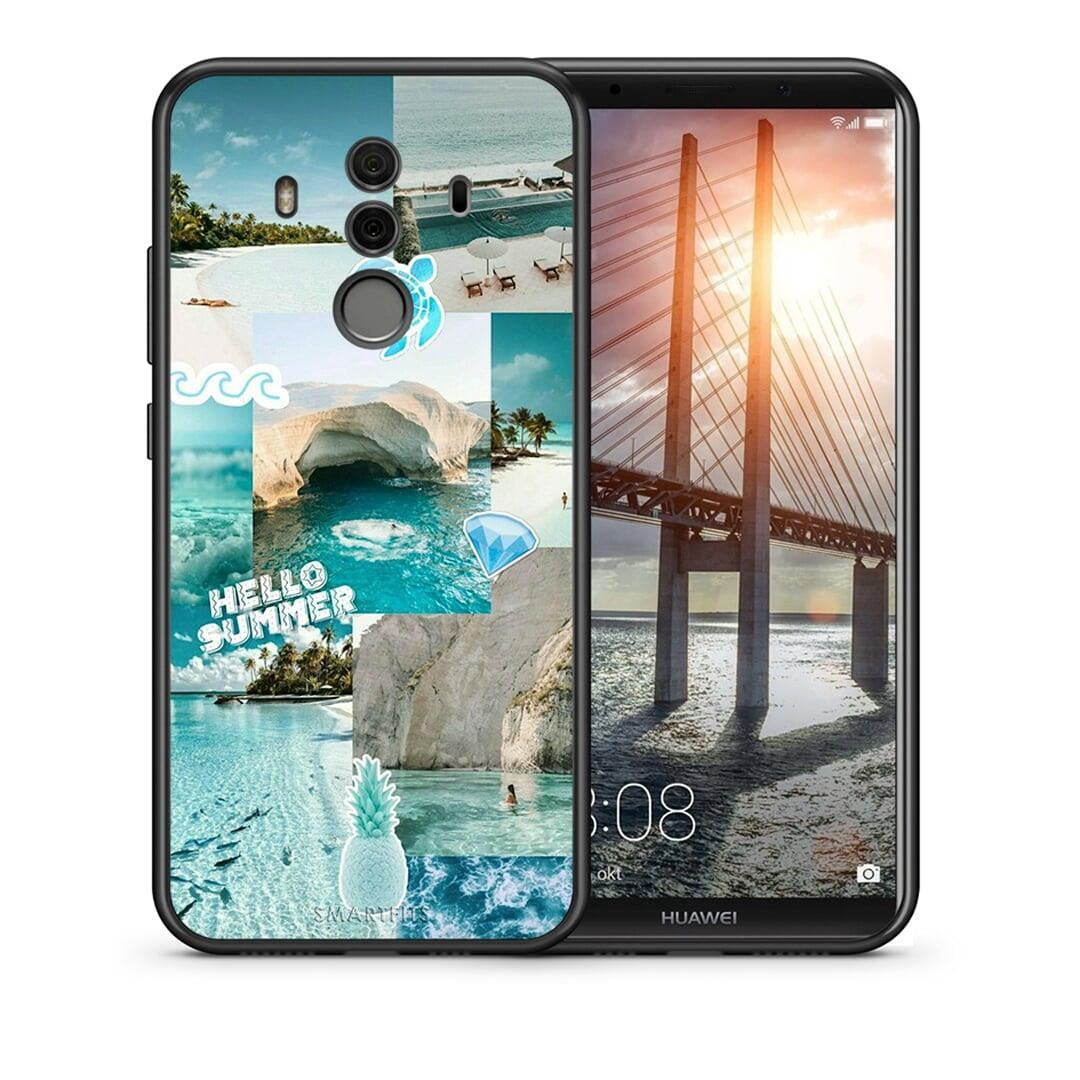 Θήκη Huawei Mate 10 Pro Aesthetic Summer από τη Smartfits με σχέδιο στο πίσω μέρος και μαύρο περίβλημα | Huawei Mate 10 Pro Aesthetic Summer case with colorful back and black bezels