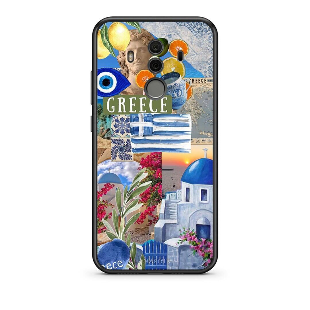 Huawei Mate 10 Pro All Greek Θήκη από τη Smartfits με σχέδιο στο πίσω μέρος και μαύρο περίβλημα | Smartphone case with colorful back and black bezels by Smartfits