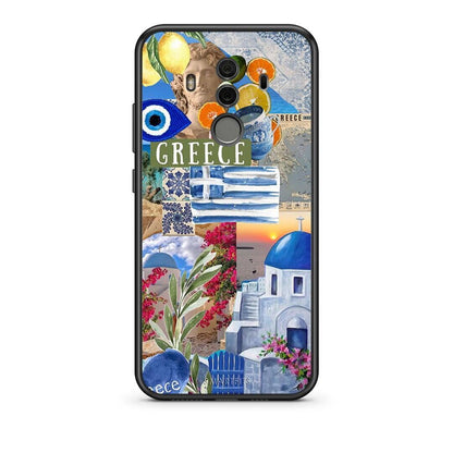 Huawei Mate 10 Pro All Greek Θήκη από τη Smartfits με σχέδιο στο πίσω μέρος και μαύρο περίβλημα | Smartphone case with colorful back and black bezels by Smartfits