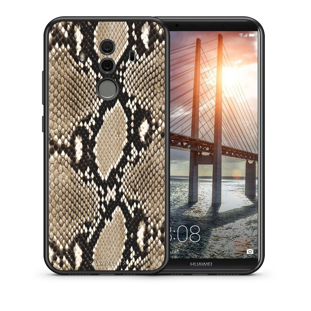 Θήκη Huawei Mate 10 Pro Fashion Snake Animal από τη Smartfits με σχέδιο στο πίσω μέρος και μαύρο περίβλημα | Huawei Mate 10 Pro Fashion Snake Animal case with colorful back and black bezels