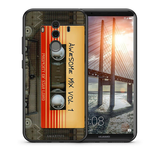 Θήκη Huawei Mate 10 Pro Awesome Mix από τη Smartfits με σχέδιο στο πίσω μέρος και μαύρο περίβλημα | Huawei Mate 10 Pro Awesome Mix case with colorful back and black bezels