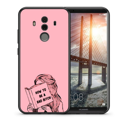Θήκη Huawei Mate 10 Pro Bad Bitch από τη Smartfits με σχέδιο στο πίσω μέρος και μαύρο περίβλημα | Huawei Mate 10 Pro Bad Bitch case with colorful back and black bezels