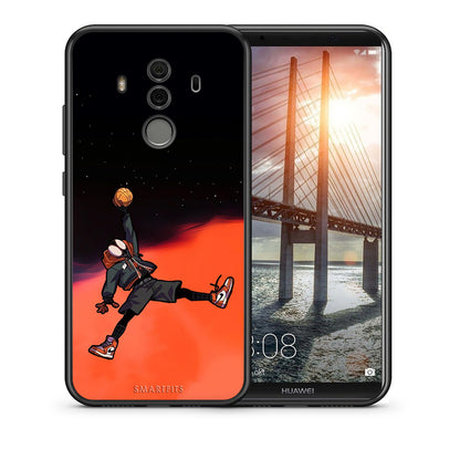 Θήκη Huawei Mate 10 Pro Basketball Hero από τη Smartfits με σχέδιο στο πίσω μέρος και μαύρο περίβλημα | Huawei Mate 10 Pro Basketball Hero case with colorful back and black bezels