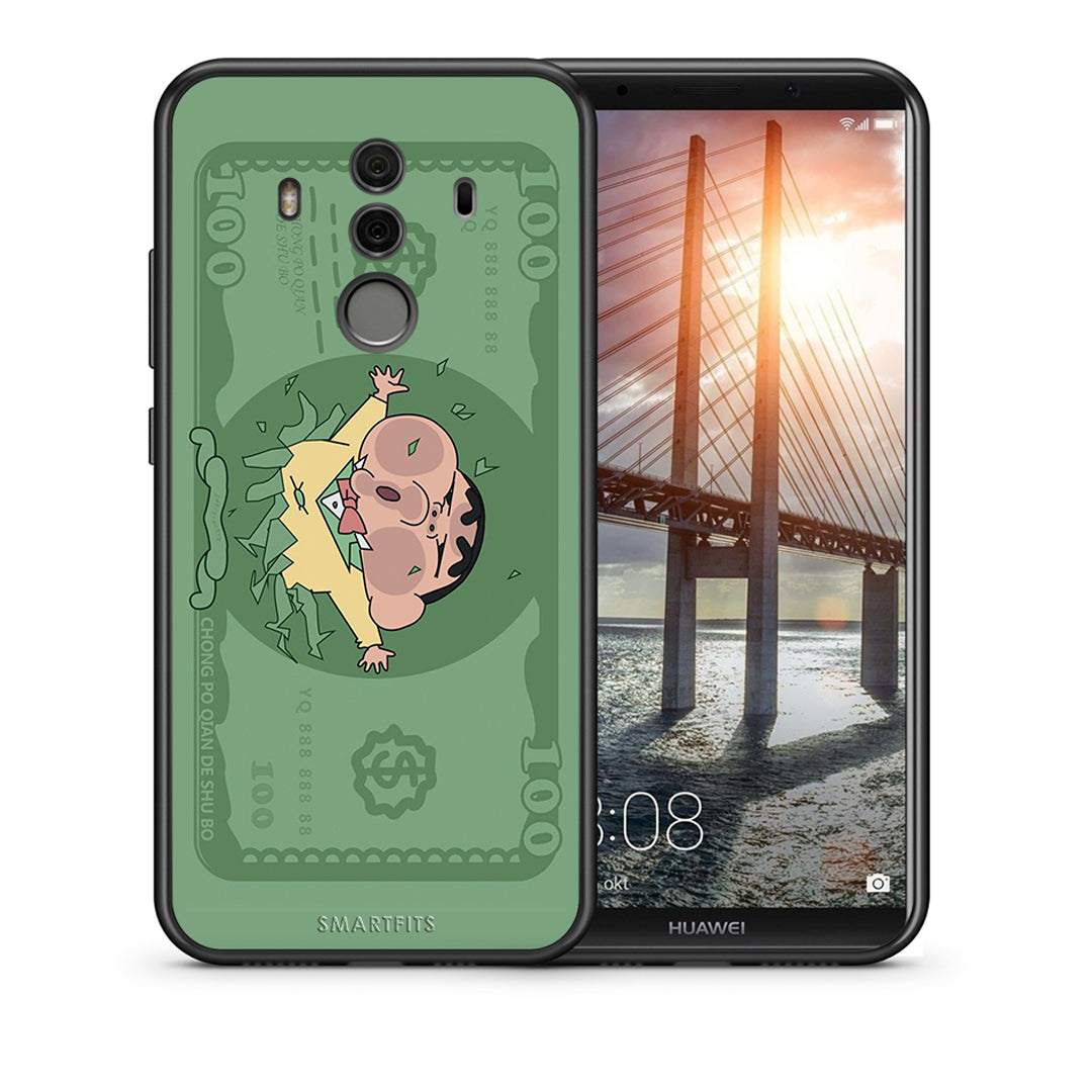 Θήκη Αγίου Βαλεντίνου Huawei Mate 10 Pro Big Money από τη Smartfits με σχέδιο στο πίσω μέρος και μαύρο περίβλημα | Huawei Mate 10 Pro Big Money case with colorful back and black bezels