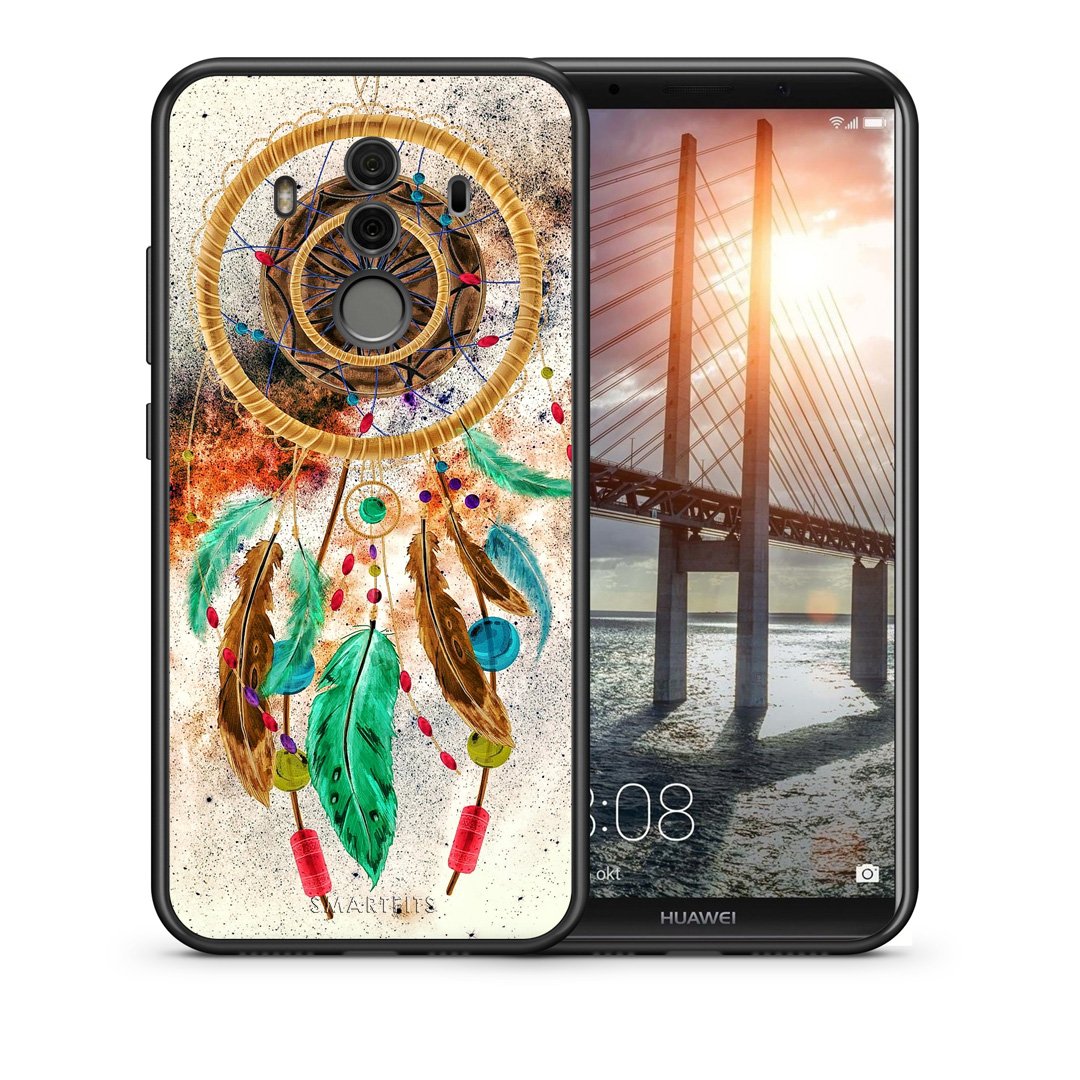 Θήκη Huawei Mate 10 Pro DreamCatcher Boho από τη Smartfits με σχέδιο στο πίσω μέρος και μαύρο περίβλημα | Huawei Mate 10 Pro DreamCatcher Boho case with colorful back and black bezels