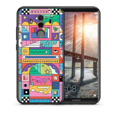 Θήκη Huawei Mate 10 Pro Bubbles Soap από τη Smartfits με σχέδιο στο πίσω μέρος και μαύρο περίβλημα | Huawei Mate 10 Pro Bubbles Soap case with colorful back and black bezels