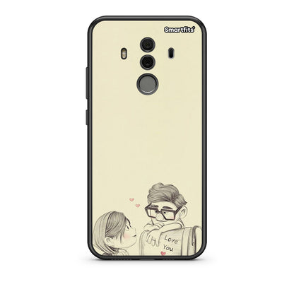 Huawei Mate 10 Pro Carl And Ellie θήκη από τη Smartfits με σχέδιο στο πίσω μέρος και μαύρο περίβλημα | Smartphone case with colorful back and black bezels by Smartfits