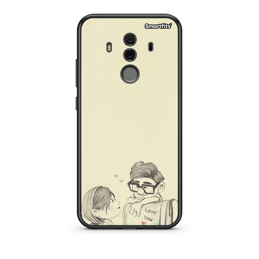 Huawei Mate 10 Pro Carl And Ellie θήκη από τη Smartfits με σχέδιο στο πίσω μέρος και μαύρο περίβλημα | Smartphone case with colorful back and black bezels by Smartfits